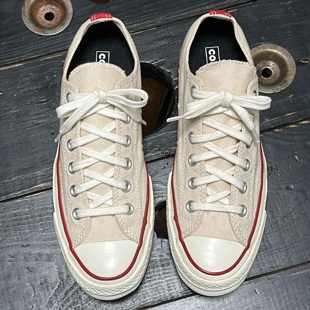 CONVERSE ALL STAR Chuck Taylor Unisex Canvas Sneakers - Parchment/Garnet/Egret